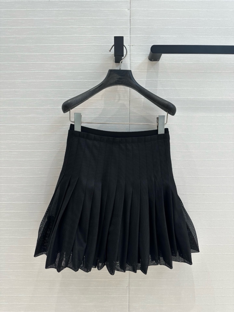 Dior Early Spring Black Mesh Balloon Skirt