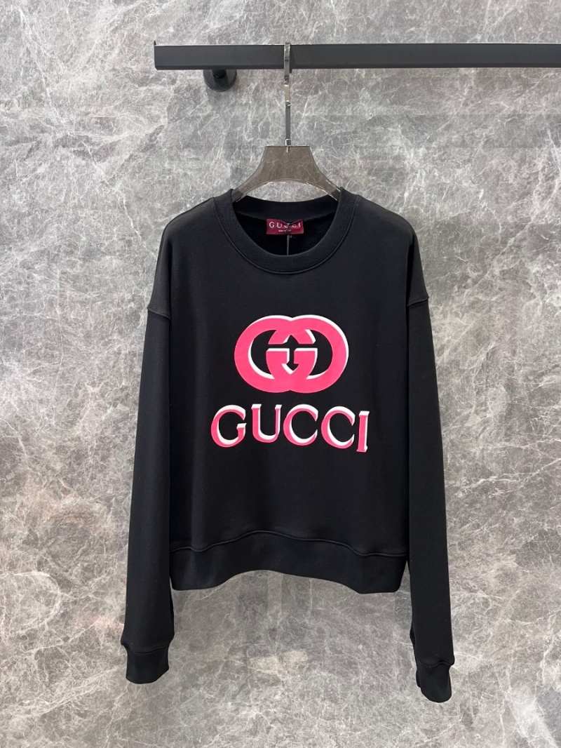 Gucci 2024 Fall/Winter Collection Double G Logo Print Crewneck Sweatshirt