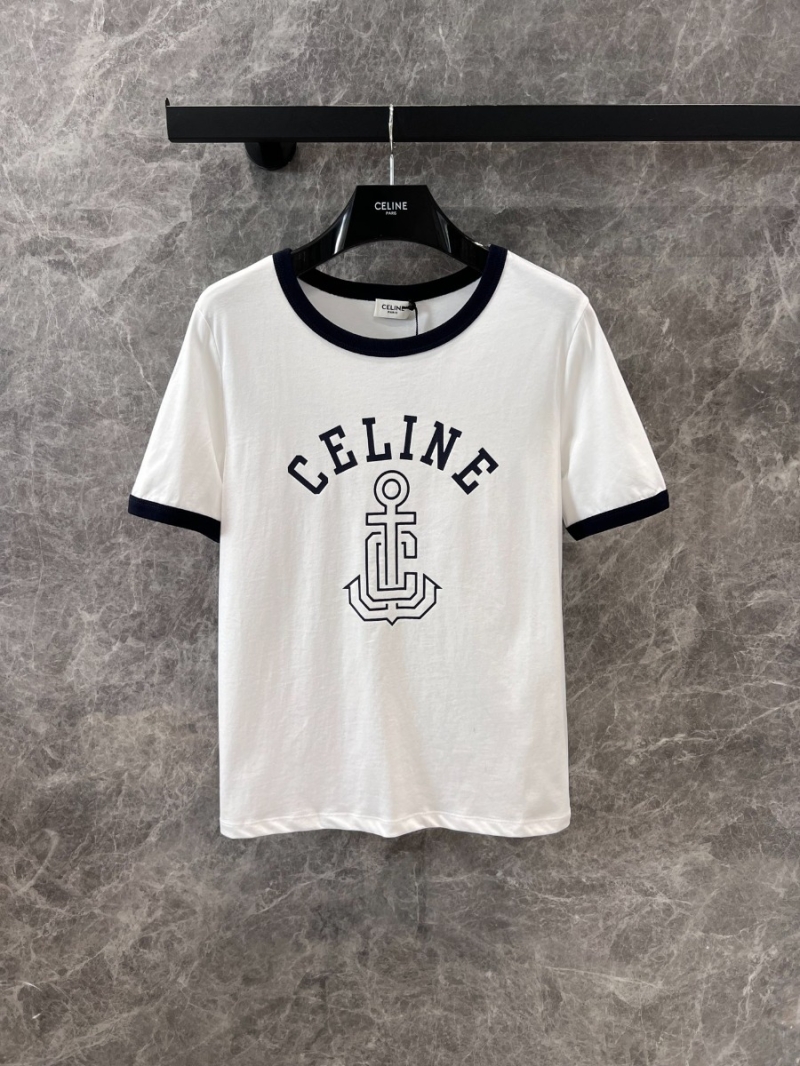 Celine 25SS Spring/Summer Bold Anchor T-Shirt White