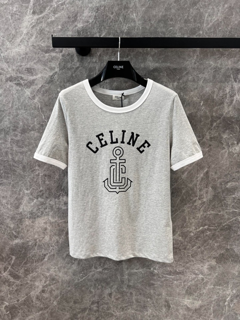 Celine 25SS Spring/Summer Bold Anchor T-Shirt Grey