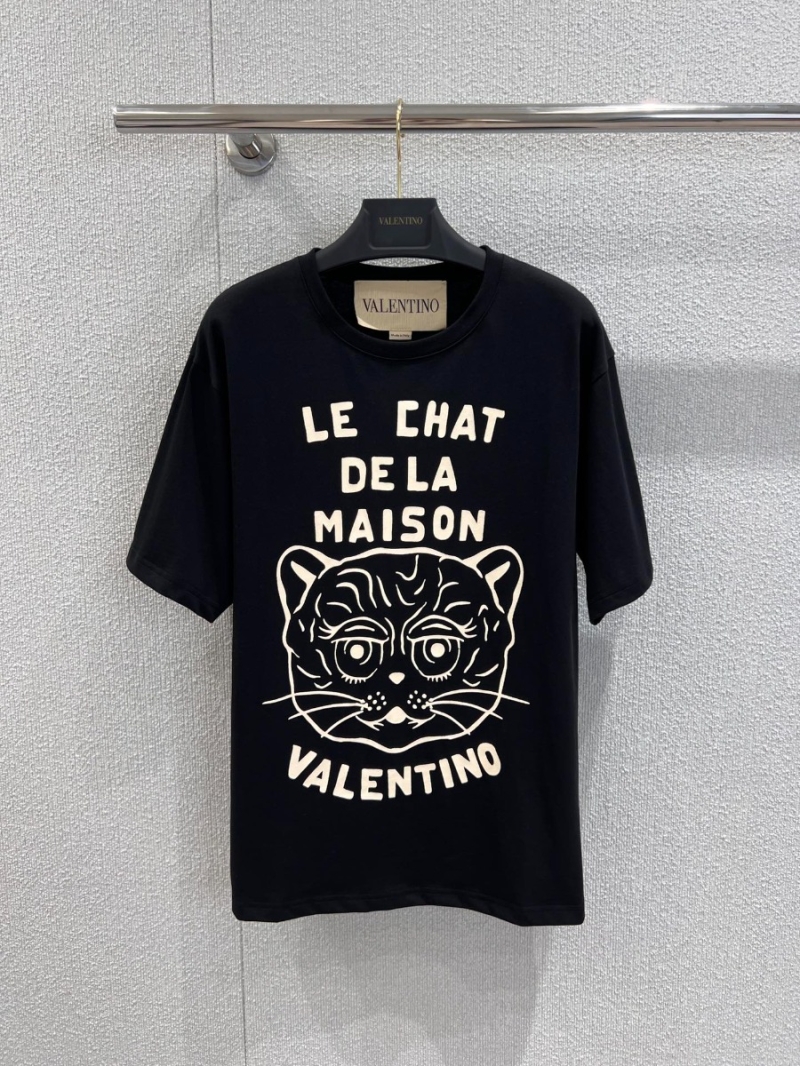 Valentino 25SS Playful Cat Print T-Shirt Black