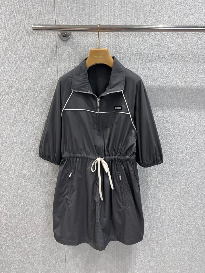 Miu Miu 25SS Spring Summer Exclusive Coffee Shirt Jacket