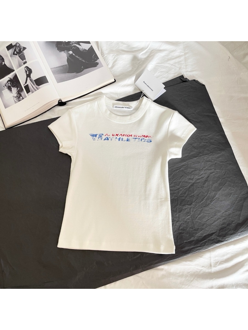 Alexander Wang Spring 2025 Logo Print Slim-Fit T-Shirt