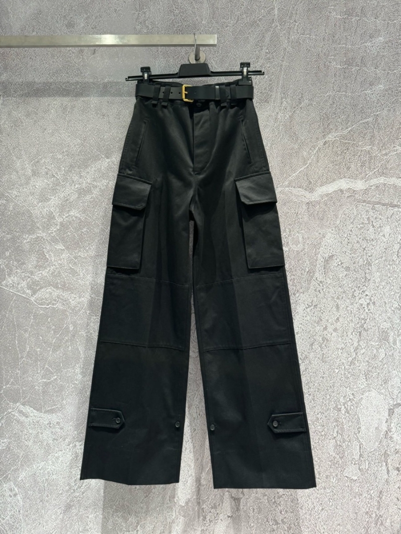 Saint Laurent YSL Multi-Pocket Utility Straight-Leg Pants