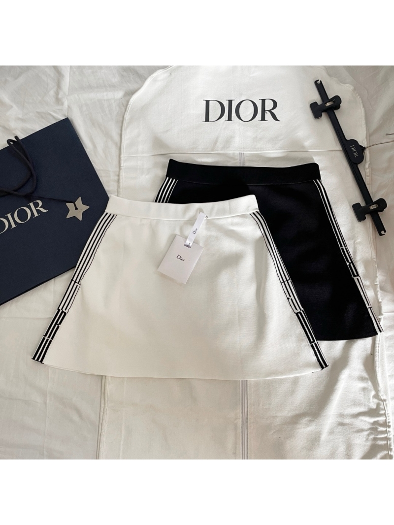 Dior Spring 2025 Knit Mini Skirt Black