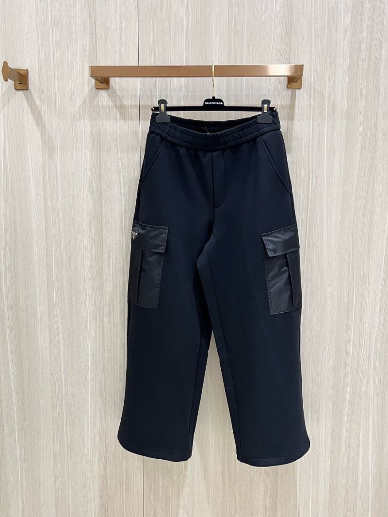 PRADA Roman Splicing Nylon Pocket Casual Pants