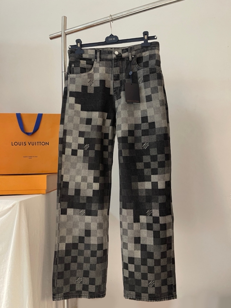 Louis Vuitton LV New Checkered Denim Jeans