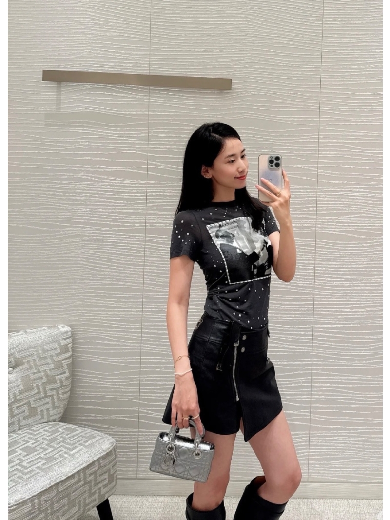 Dior 2025 Early Spring Studded Print Monsieur T-Shirt