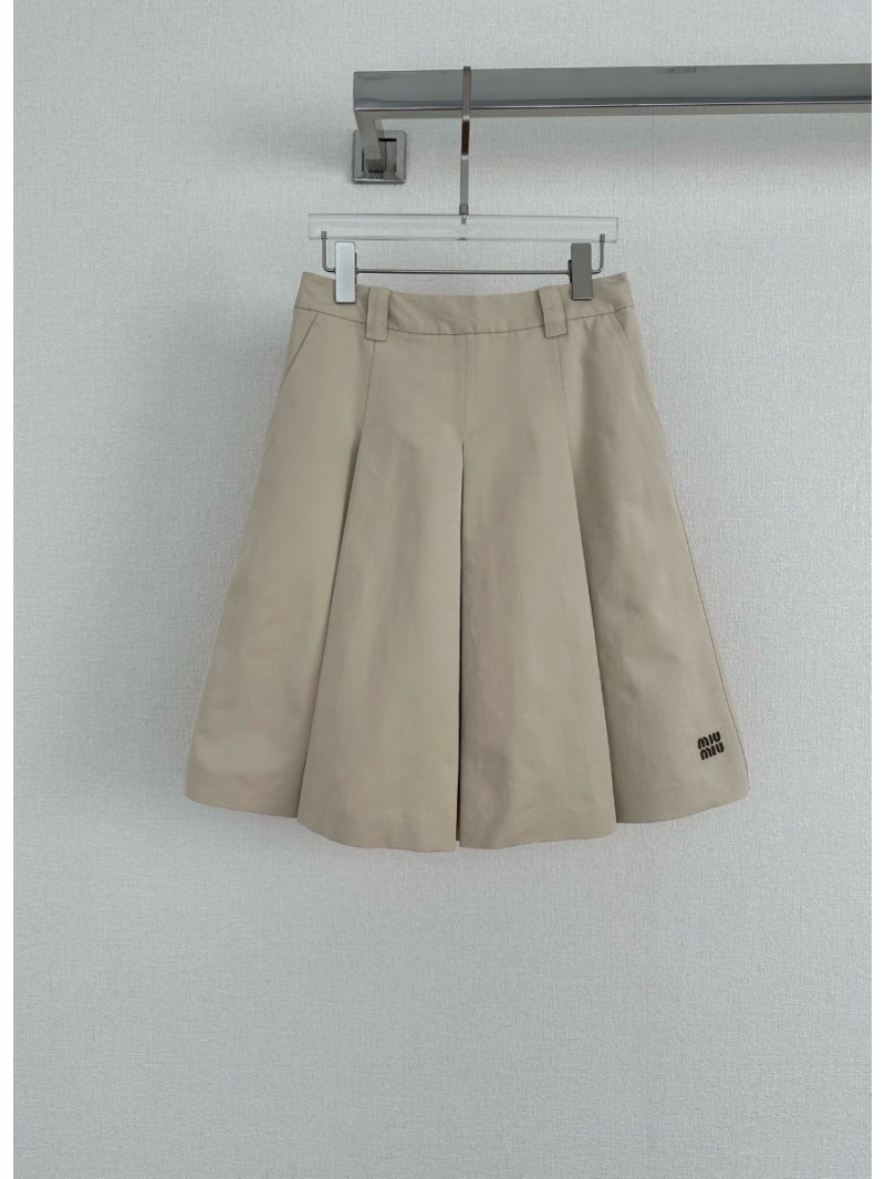 Miu Miu Pleated Mid-Length Skirt