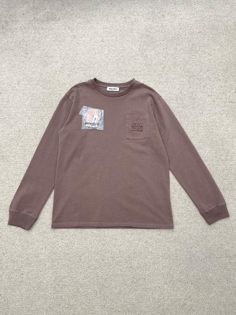 Miu Miu Premium Long Sleeve T-Shirt - Fall/Winter New Collection