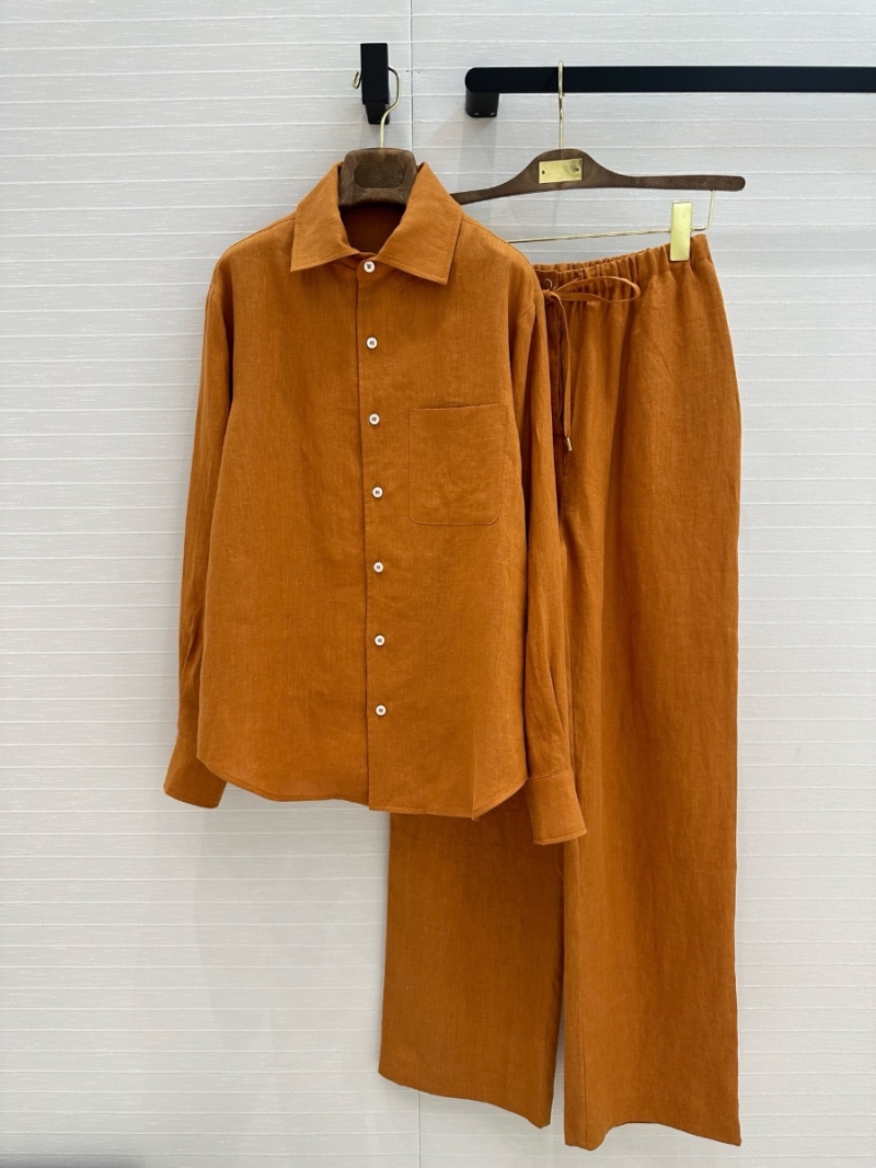 Loro Piana 2025 Early Spring Linen Shirt Ginger