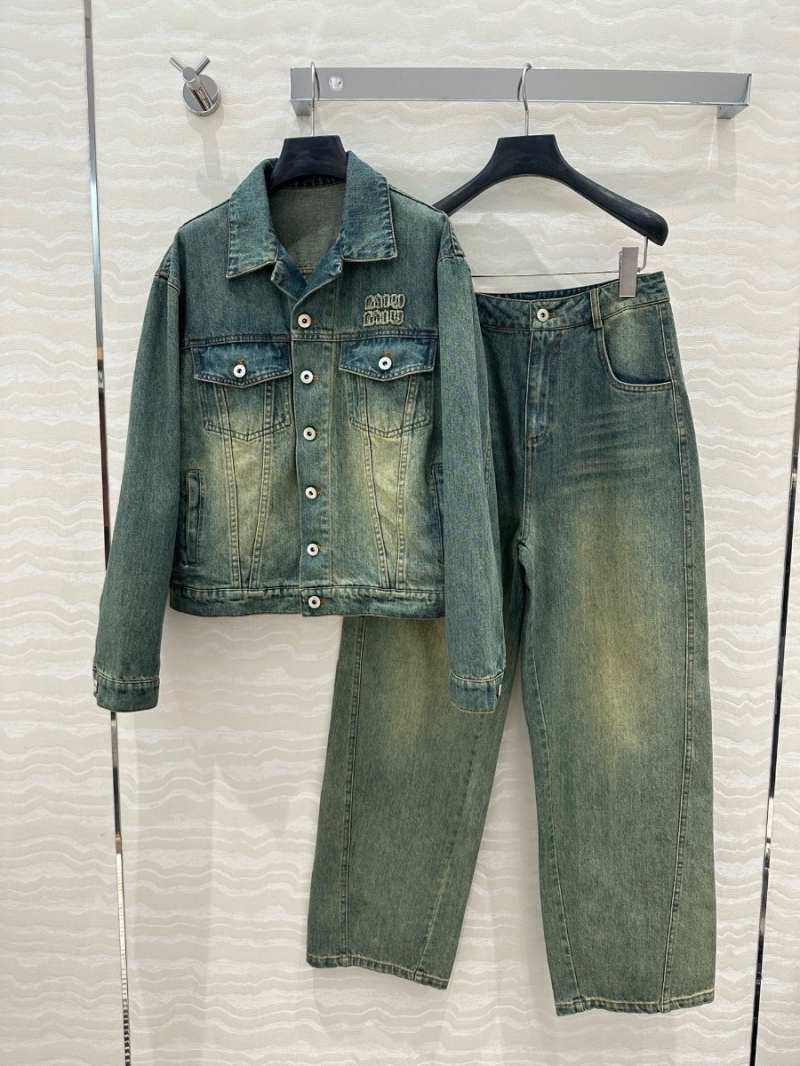 Miu Miu 2025 Early Spring Imported Denim Jacket