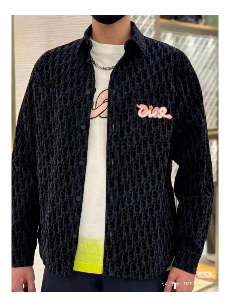 Dior x KAWS Limited Oblique Jacket Navy