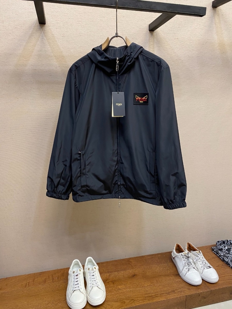 Fendi 2025 Versatile Reversible FF Jacket Black