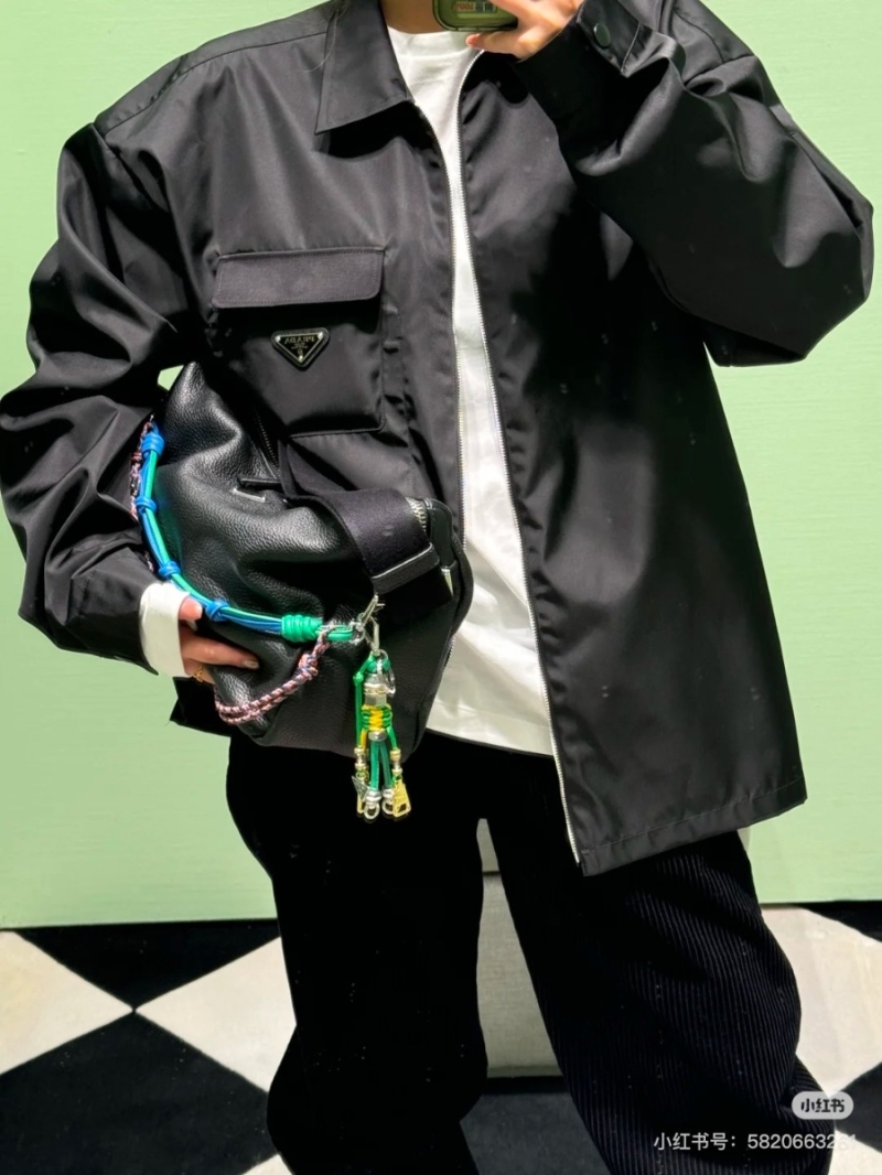 Prada 2025SS Youthful Logo Jacket Navy