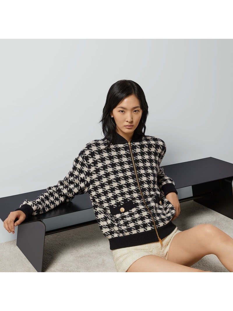 Gucci Early Spring Limited Edition Houndstooth Wool Jacket