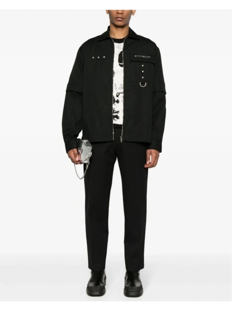 Givenchy Utility Collection Detachable Zipper Work Jacket – Black