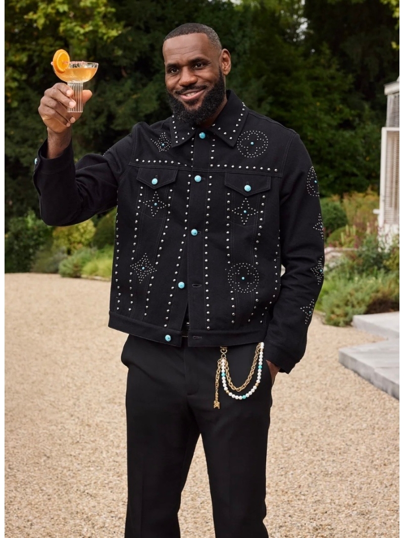 Louis Vuitton LV FW24 Turquoise-Studded Denim Jacket