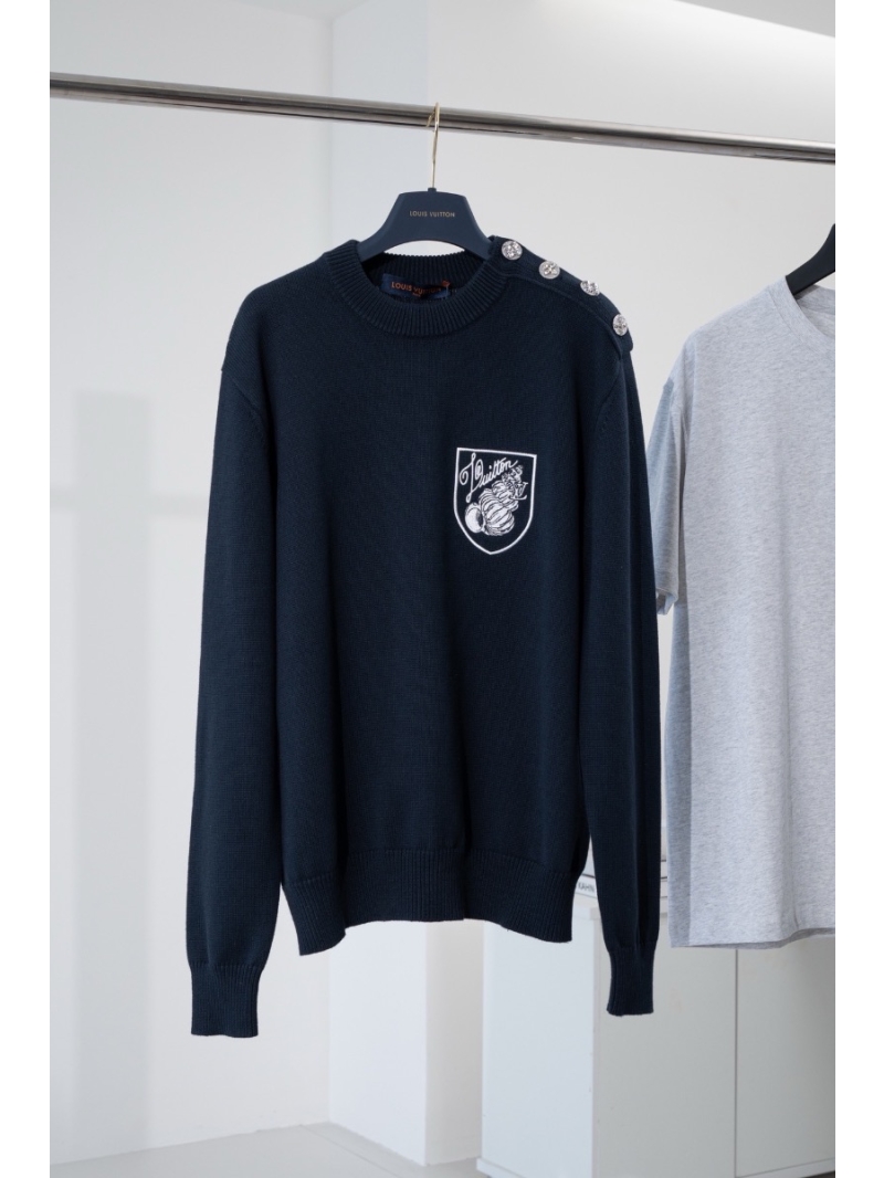 Louis Vuitton LV 2024 FW Embroidered Cotton Blend Crewneck