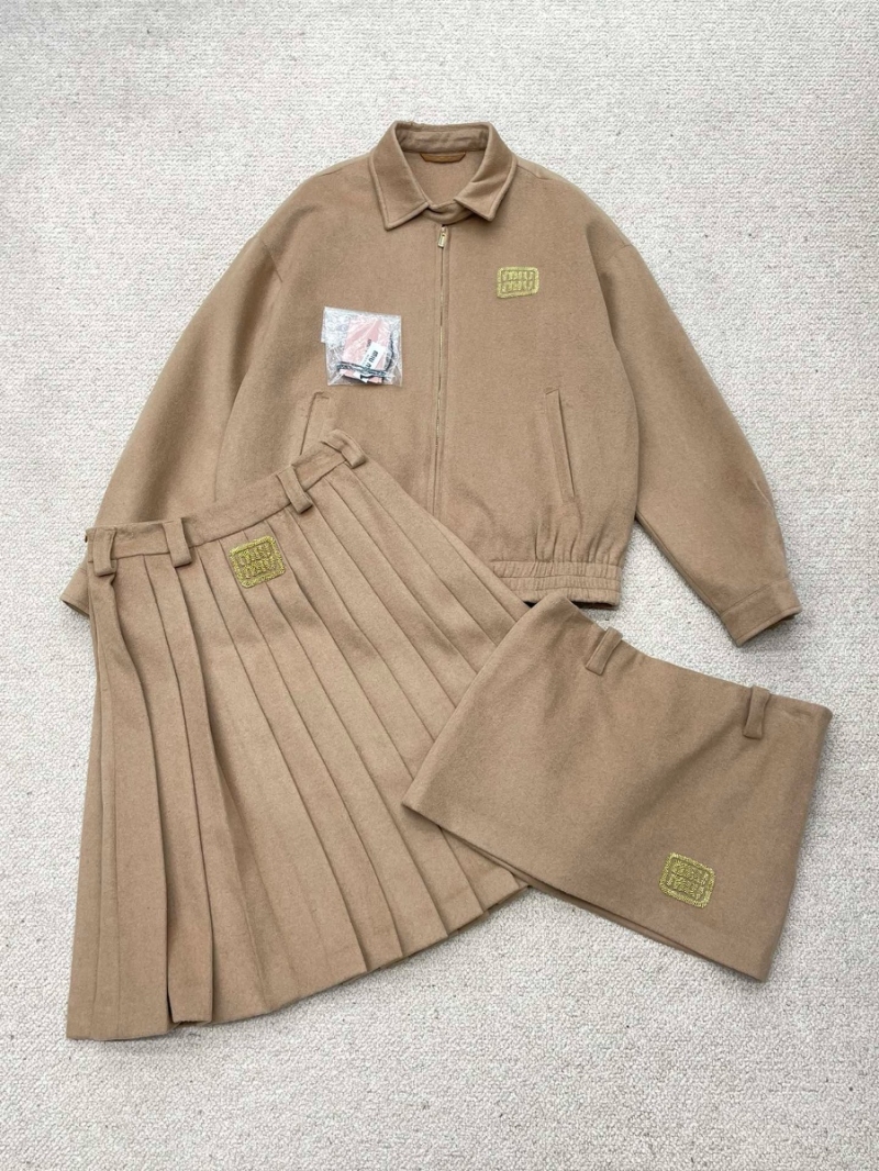 Miu Miu 24FW Mini Skirt - Wool & Cashmere