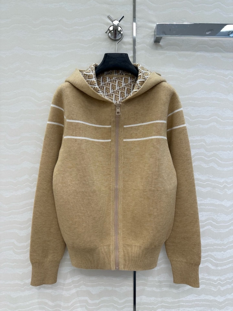 Dior Exclusive Limited-Edition MissDior Monogram Jacquard Cashmere Zip Hoodie
