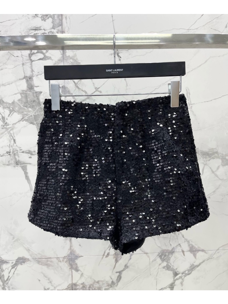 Balmain Sequined Coarse Weave Shorts