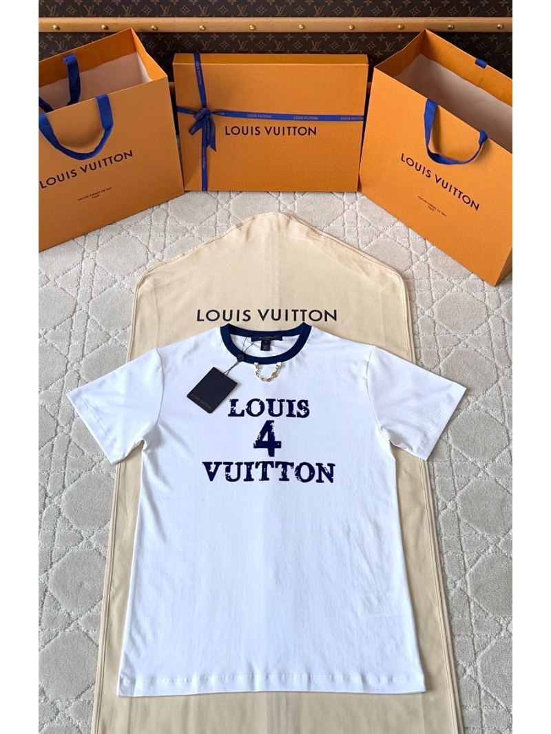 Louis Vuitton LV 2025SS Bold Printed T-Shirt - White