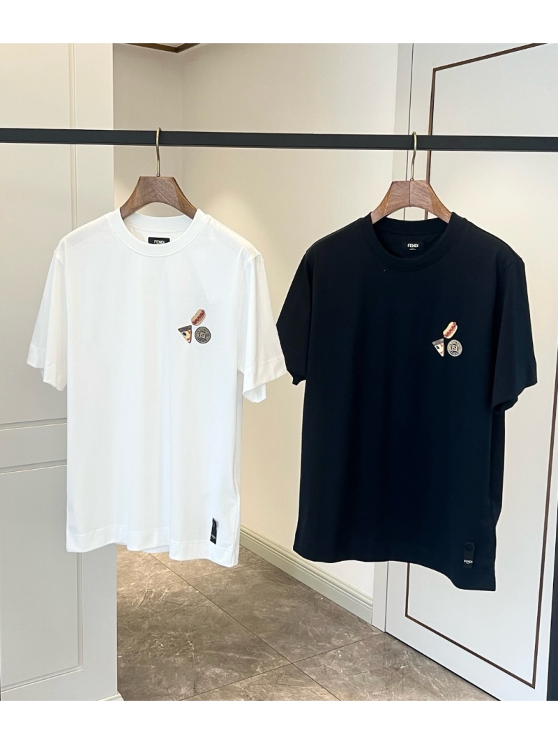 Fendi Fendilicious Embroidered Short Sleeve T-Shirt