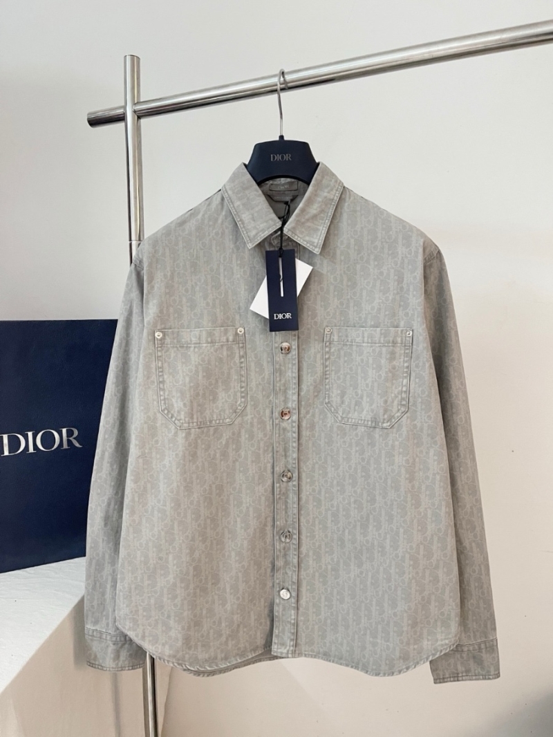 Dior Yarn-Dyed Wax Print Shirt Jacket