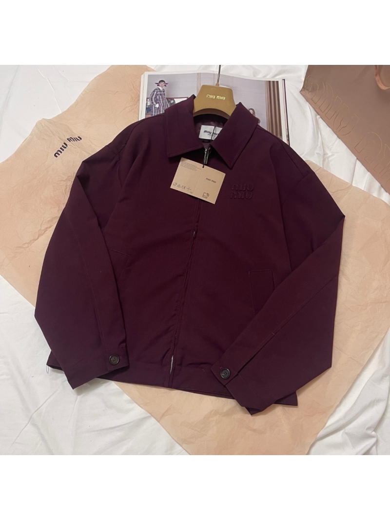 Miu Miu Mohair Cinched Waist Jacket