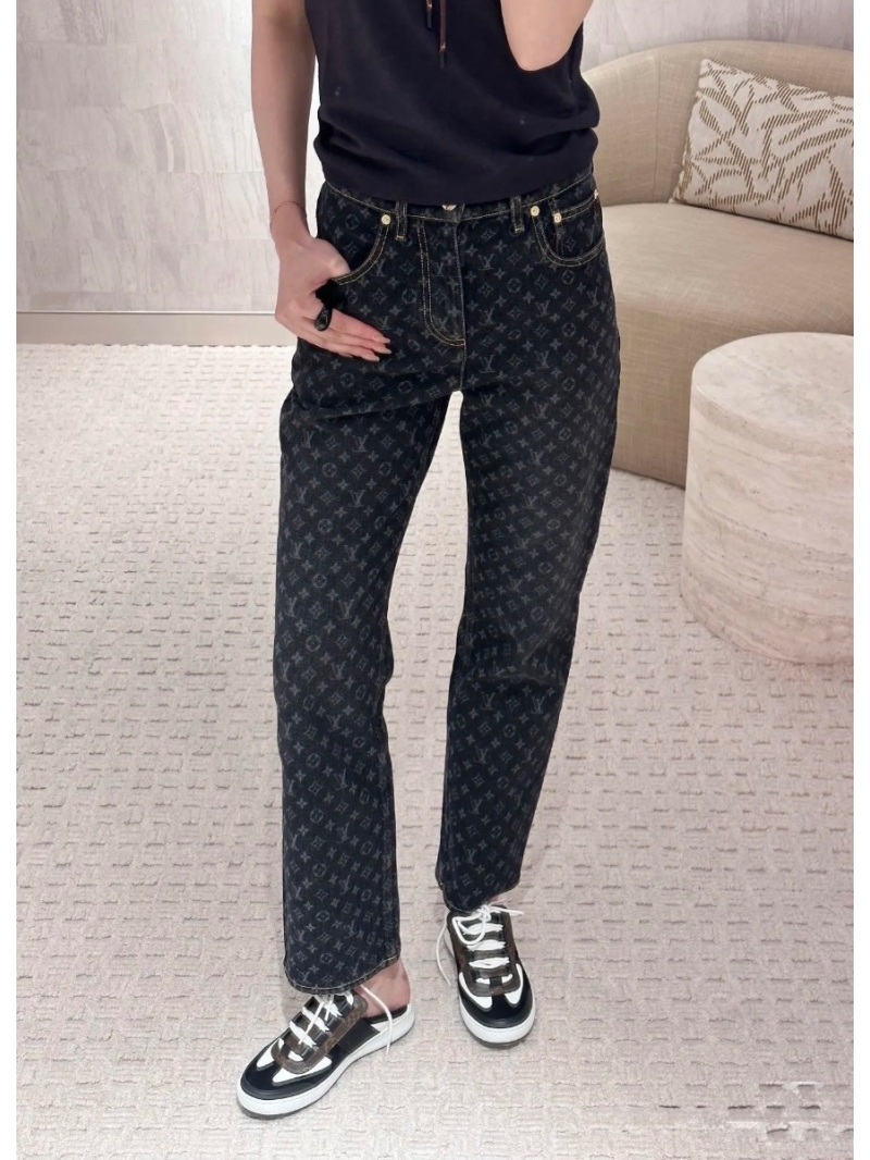 Louis Vuitton 25s Spring/Summer Dark Monogram Jacquard Denim Pants