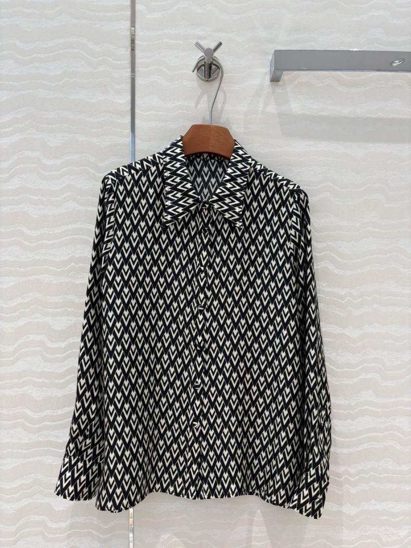 Valentino 25s Spring/Summer Geometric Print Silk Shirt