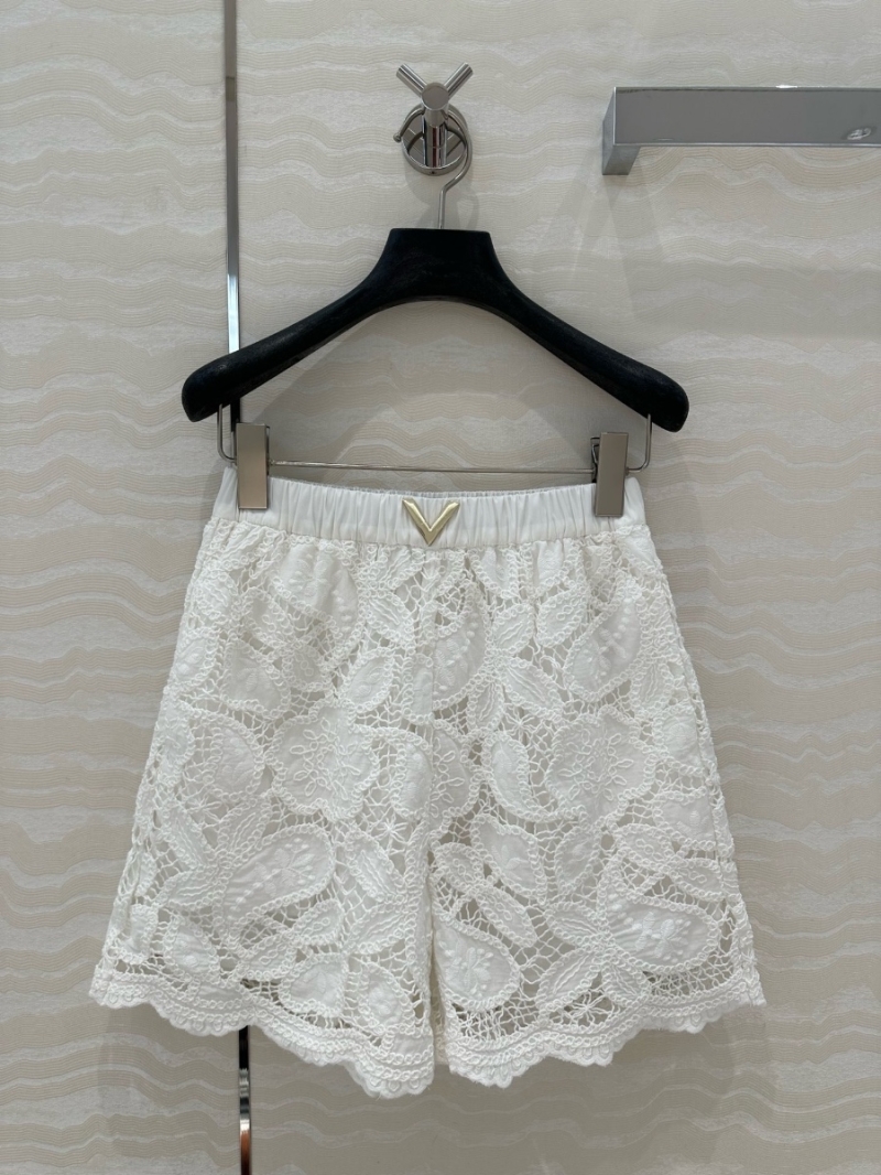 Valentino Resort Embroidered Lace Shorts