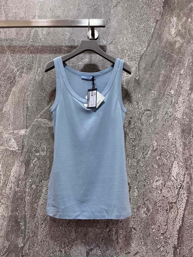 Prada Summer Hot Blue Chic Vest - A Must-Have for Fashion Enthusiasts