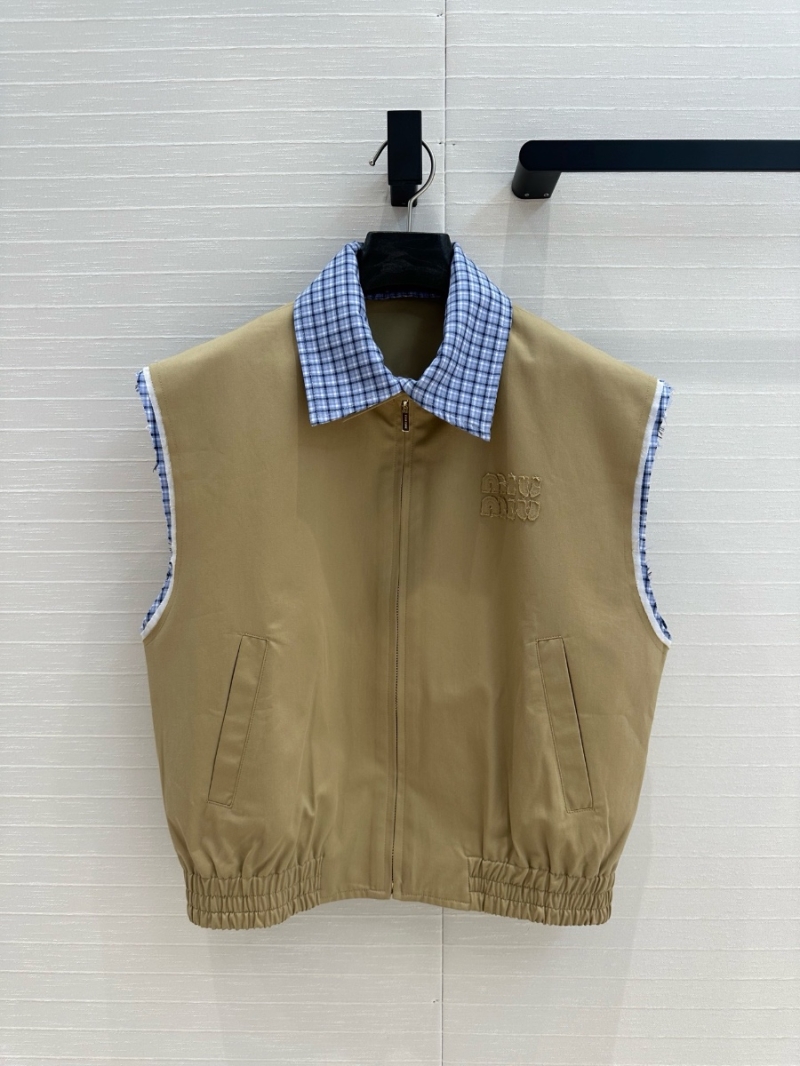 Miu Miu '25 Early Spring Khaki Vest