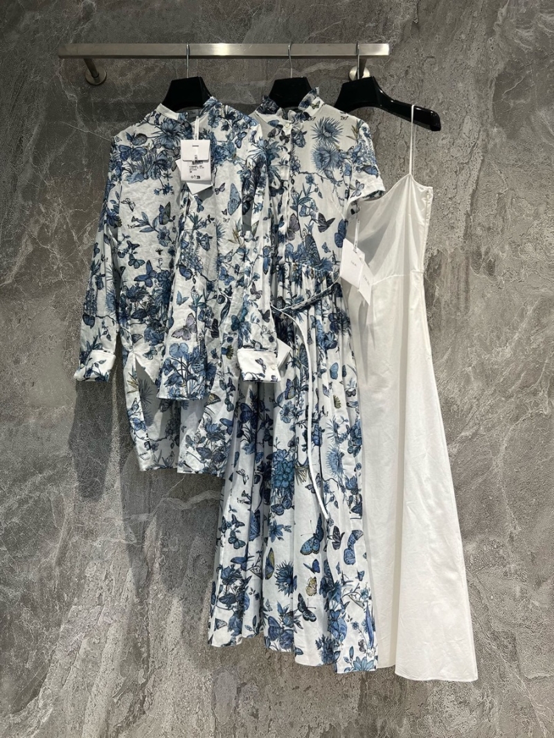 Dior 24 Early Spring Vacation New "Vessel" Long-sleeved Shirt with Ru Yi Butterfly Element Design