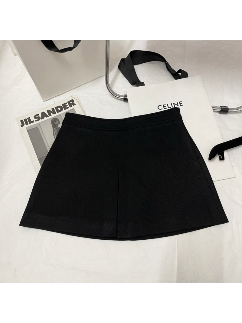 Celine Triomphe Pattern Wool Shorts
