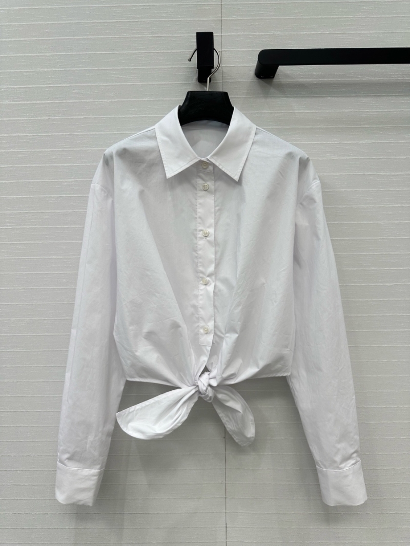 Dior Dioriviera White Cotton Tie-Front Shirt