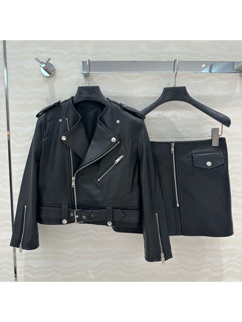 Prada Ultra-Short Leather Mini Skirt – Premium Lambskin