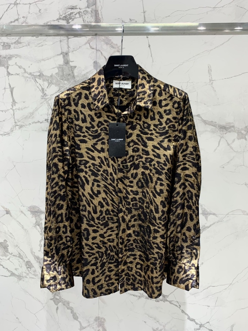 SAINT LAURENT Custom Leopard Print Shirt