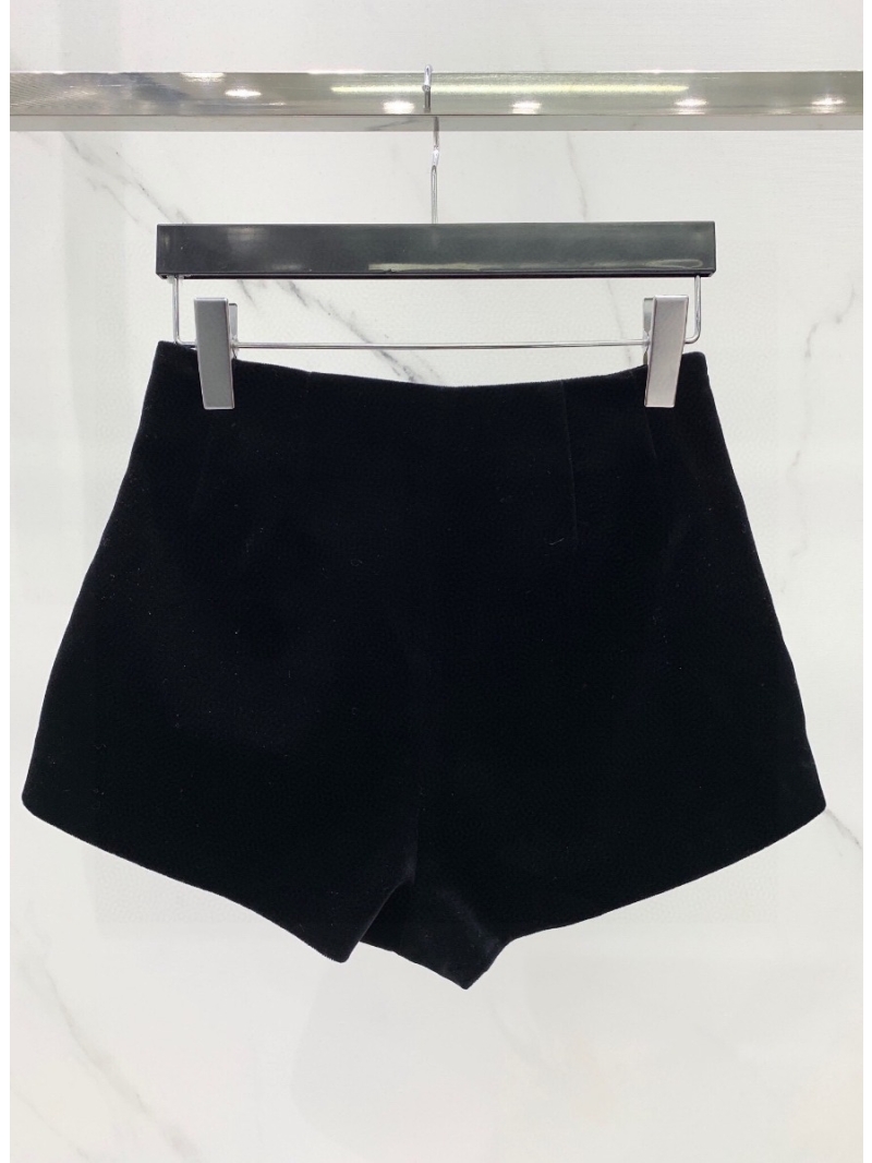 Saint Laurent YSL Velvet Super Shorts