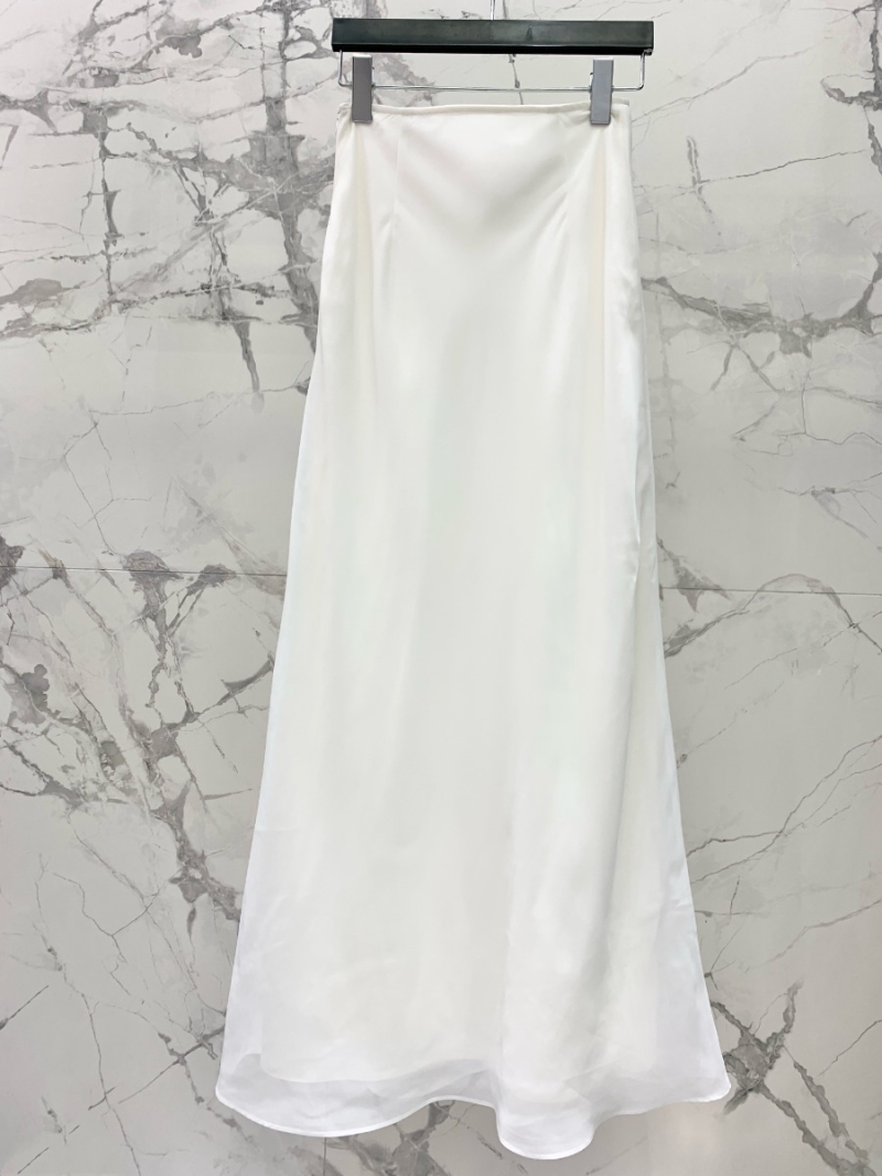 SAINT LAURENT Exclusive Retro Collection Elegant Skirt White