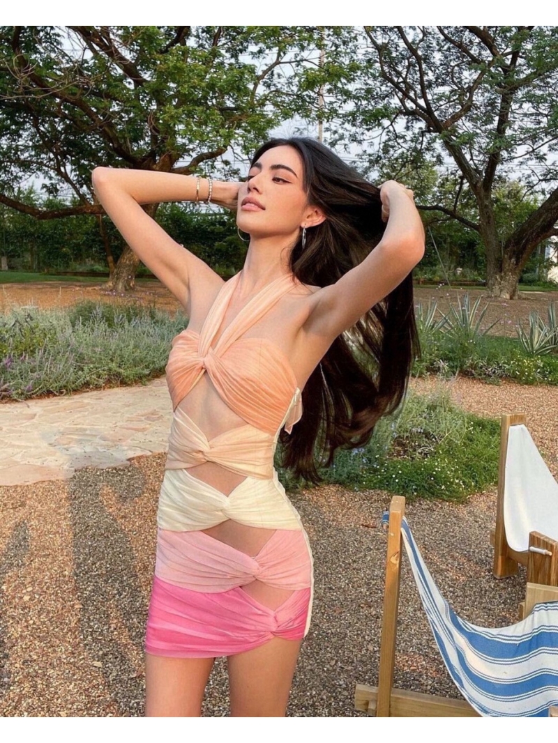 SAINT LAURENT Resort Classic Pleated Dress