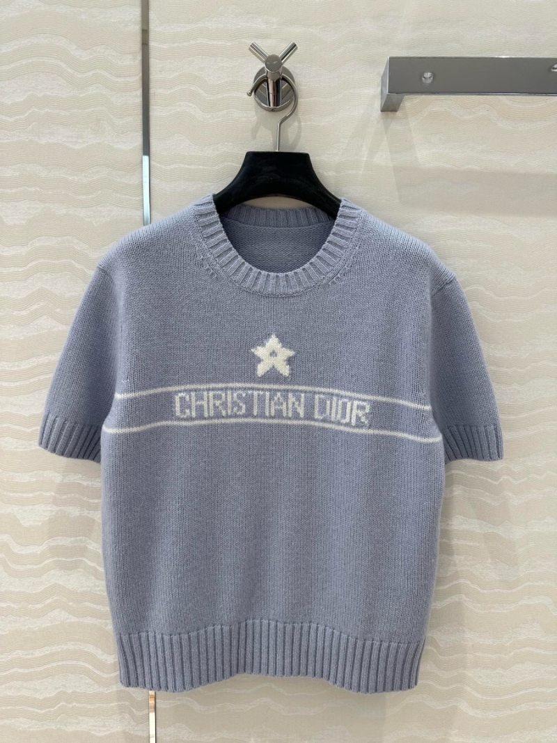 Dior Miss Dior 2025 Early Spring Limited Edition Star Cashmere Short-Sleeve Sweater