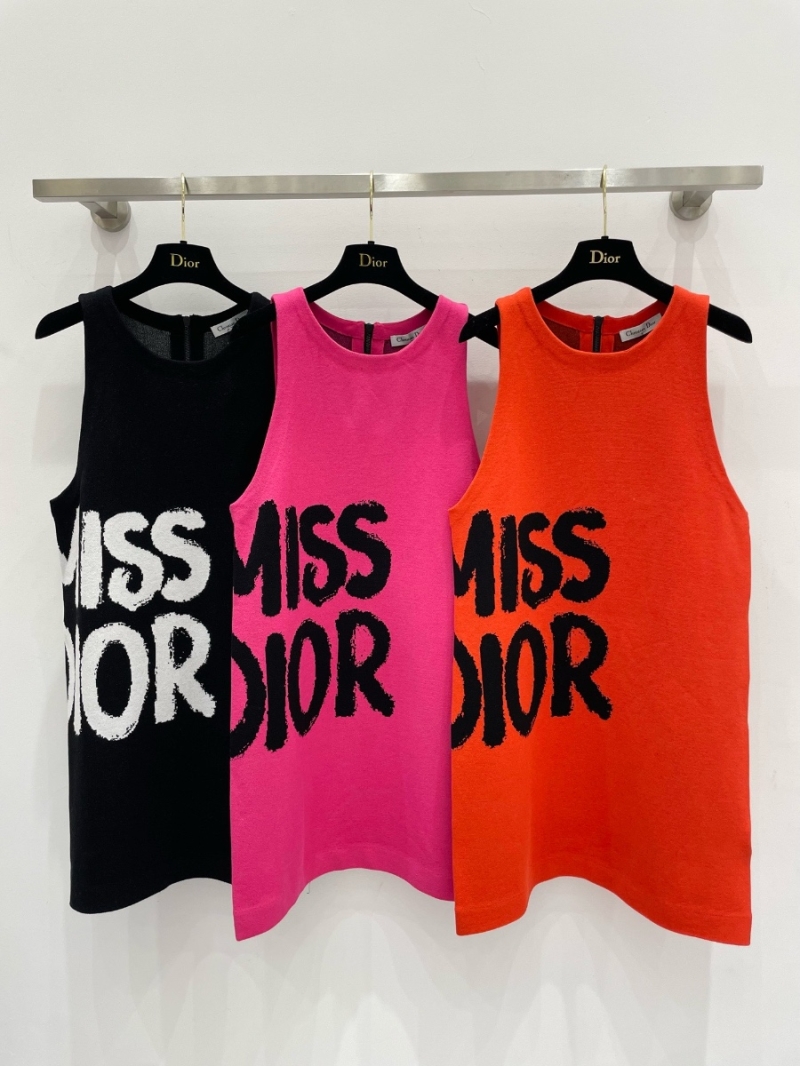 Dior Miss Dior Graffiti Wool Knit Dress