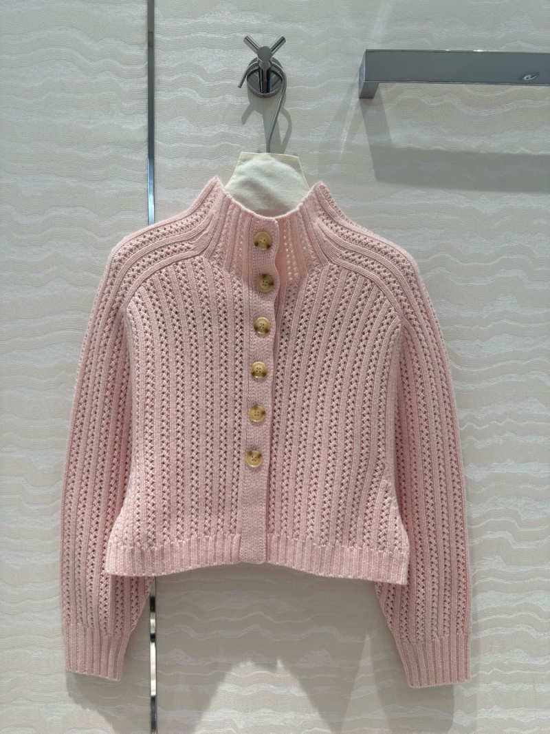 Max Mara Reversible Front Back Cashmere Sweater Pink