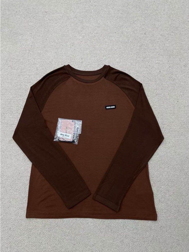 Miu Miu Spring 2025 Layered Base Layer Collection Long Sleeves Shirt