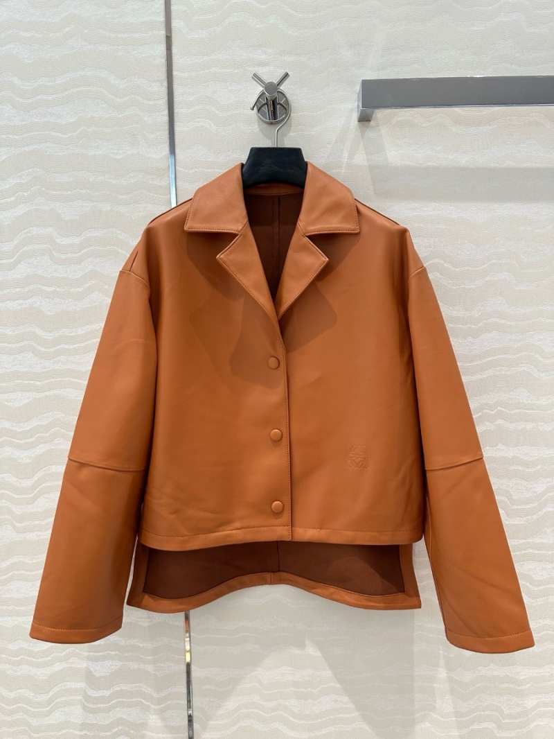 Loewe Minimalist Shearling Craft Lambskin Jacket Tan Limited Edition