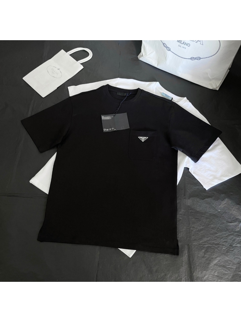Prada Pocket Triangle Logo T-Shirt black