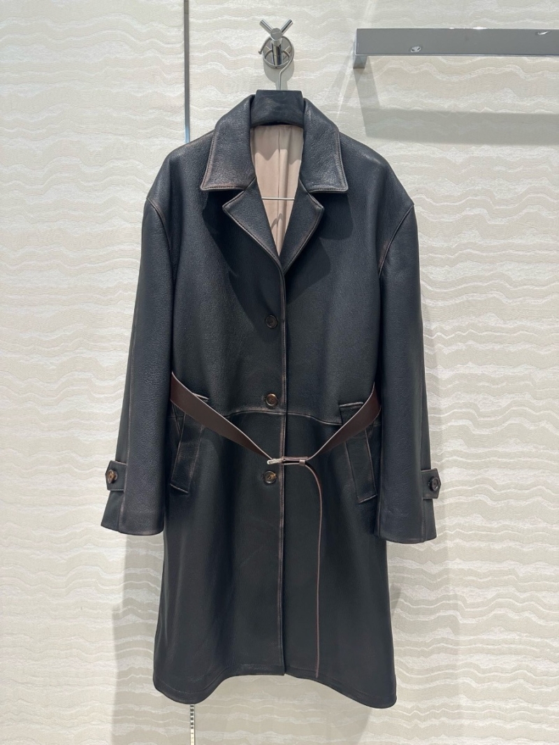 Prada Unisex Oversized Lambskin Trench Coat